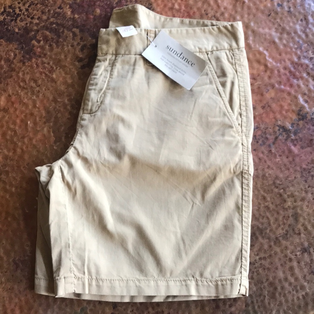 🆕{Sundance} Khaki Shorts. Size 4, but fit like 6.